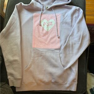Melanie Martinez Oversized Concert K-12 Pink Heart Graphic Hoodie
